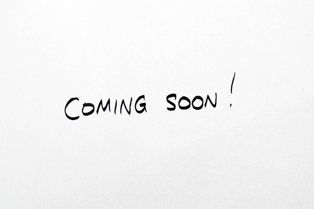 Coming Soon Message